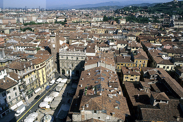 Italien  Venetien  Verona  Blick vom Lamberti-Turm