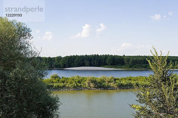 Fluss Po  Provinz Mantua  Lombardei  Italien