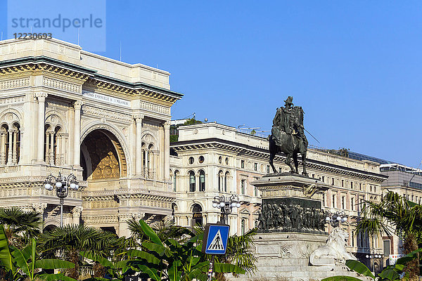 Italien  Lombardei  Mailand  Domplatz  Galleria Vittorio Emanuele II