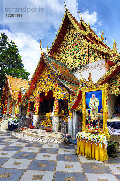 Asien  Thailand  Chiang Mai  Wat Phra That Doi Suthep-Tempel