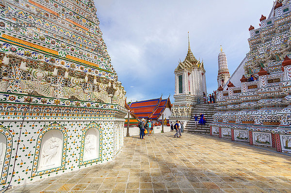 Asien  Thailand  Bangkok  Wat Arun-Tempel