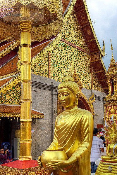 Asien  Thailand  Chiang Mai  Wat Phra That Doi Suthep-Tempel