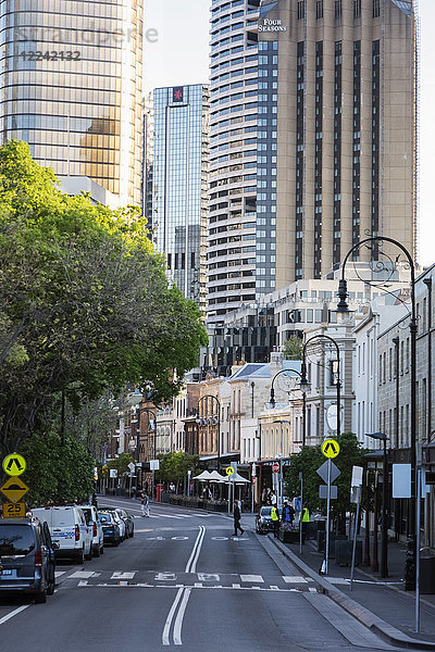 Straßenszene im Stadtteil The Rocks in Sydney  Australien