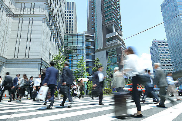 Fußgänger in Tokio  Japan