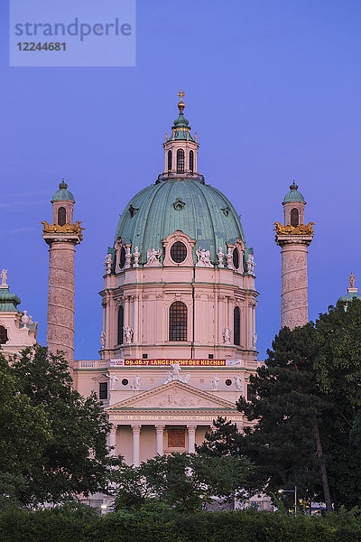 St. Karlskirche  Wien  Österreich  Europa