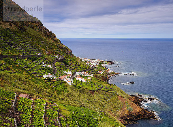 Weinberge von Maia  Blick von oben  Insel Santa Maria  Azoren  Portugal  Atlantik  Europa