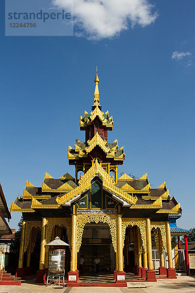 Tempel des Shwemawdaw-Pagodenkomplexes  Bagan (Pagan)  Myanmar (Birma)  Asien