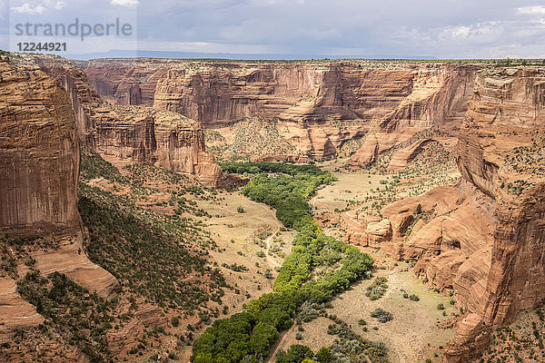 Junction Overlook  Canyon de Chelly National Monument  Arizona  Vereinigte Staaten von Amerika  Nordamerika