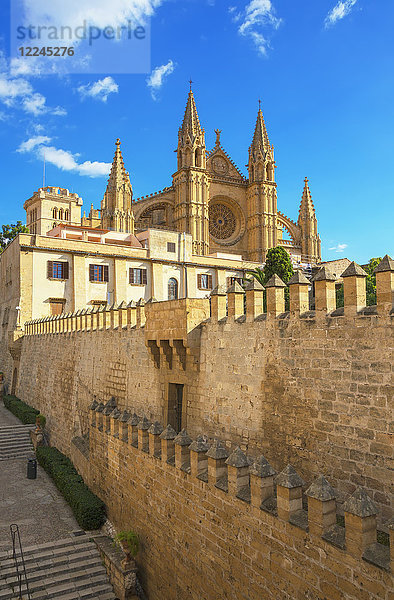 Kathedrale La Seu  Palma de Mallorca  Mallorca (Mallorca)  Balearische Inseln  Spanien  Europa