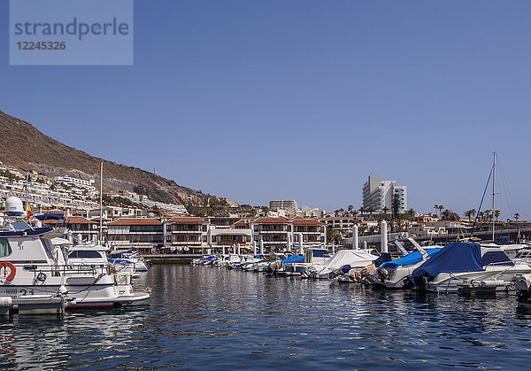 Hafen in Acantilados de los Gigantes  Insel Teneriffa  Kanarische Inseln  Spanien  Atlantik  Europa