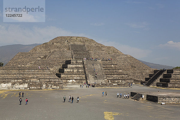 Mondpyramide  Archäologische Zone von Teotihuacan  UNESCO-Weltkulturerbe  Bundesstaat Mexiko  Mexiko  Nordamerika