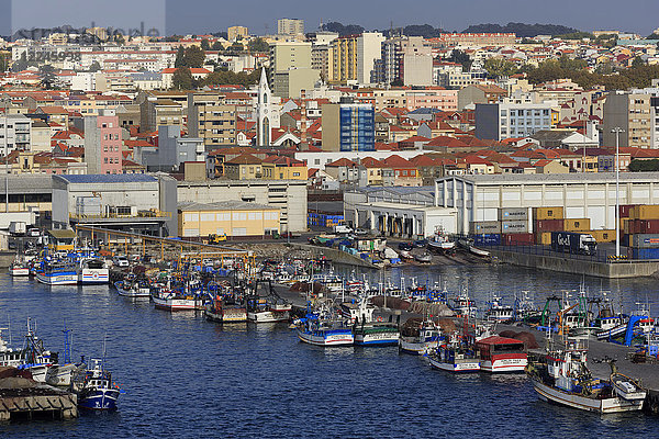 Fischerboote  Hafen von Leixoes  Stadt Matosinhos  Portugal  Europa