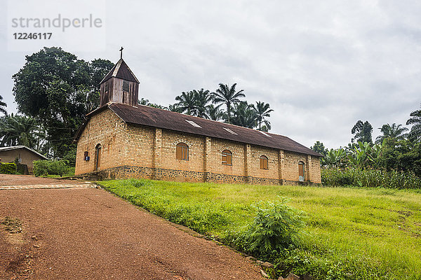 Deutsche Kolonialkirche in Bafut  Kamerun  Afrika