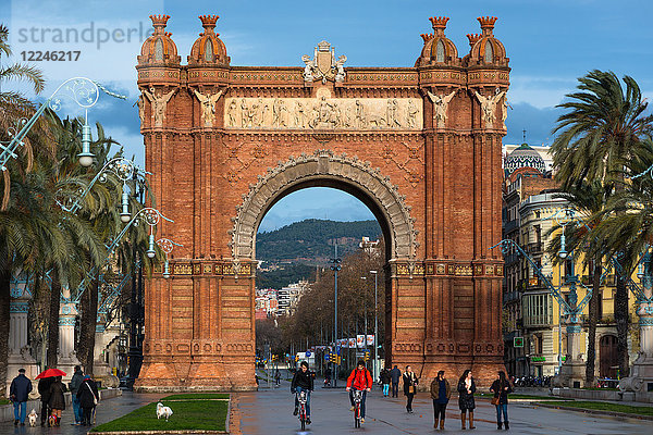 Arc de Triomf von Josep Vilaseca i Casanovas  Parc de la Ciutadella  Barcelona  Katalonien  Spanien  Europa