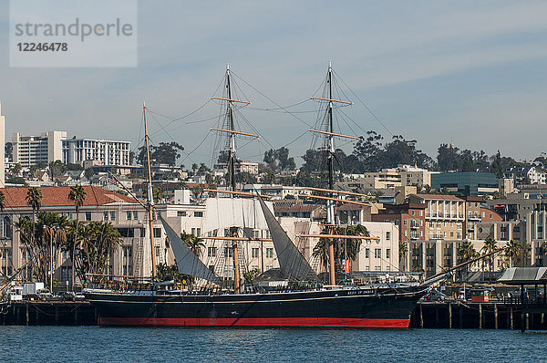 Klipperschiff Star of India (Barke)  Seaport Village  San Diego  Kalifornien  Vereinigte Staaten von Amerika  Nordamerika