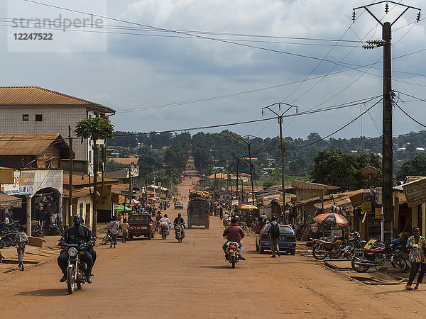 Die Stadt Yokadouma  Ostkamerun  Afrika