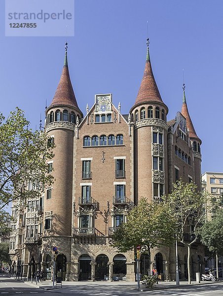 Casa de les Punxes  Barcelona  Katalonien  Spanien  Europa