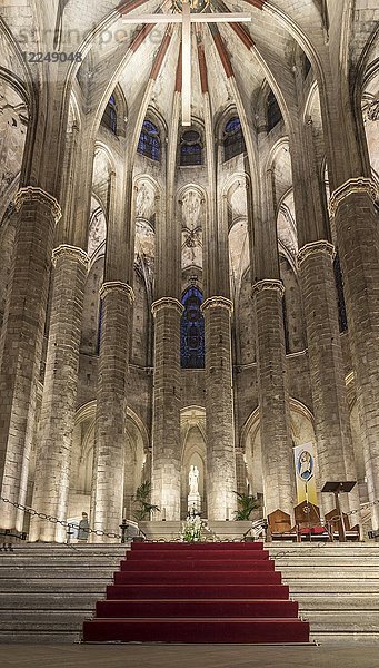 Heiligtum  Kirche Santa Maria del Pi  Barcelona  Katalonien  Spanien  Europa