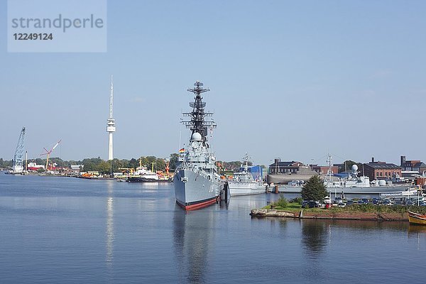 Zerstörer Mölders  Deutsches Marinemuseum  Wilhelmshaven  Niedersachsen  Deutschland  Europa