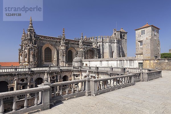 Kloster Convento de Cristi  UNESCO-Weltkulturerbe  Tomar  Bezirk Santarem  Portugal  Europa