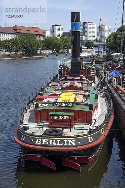 Museumsschiff Tugboat Andreas  Museumshafen  Historischer Hafen Berlin  Berlin-Mitte  Berlin  Berlin  Deutschland  Europa