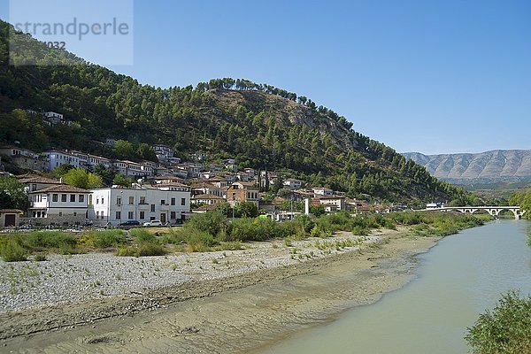 Fluss Osum  Berat  Albanien  Europa