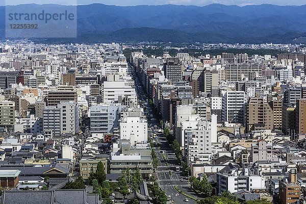 Blick vom Kyoto-Turm  Provinz Honshu  Japan  Asien