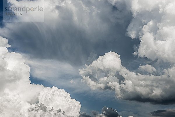 Aufziehende Wolken  Gewitterwolken  Deutschland  Europa