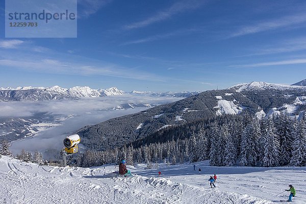 Skigebiet Planai  Schladming  Steiermark  Österreich  Europa