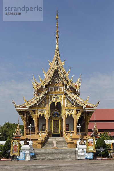 Heiliger Bot des Wat Pa Saeng Arun  Khon Kaen  Isan  Thailand  Asien