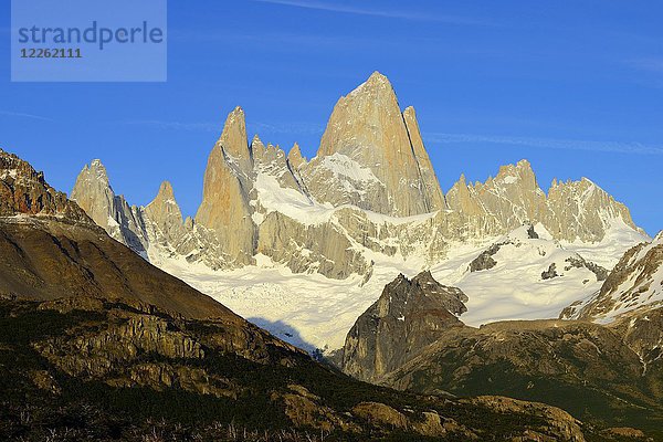 Cerro Fitz Roy  Los Glaciares National Park  El Chaltén  Provinz Santa Cruz  Patagonien  Argentinien  Südamerika