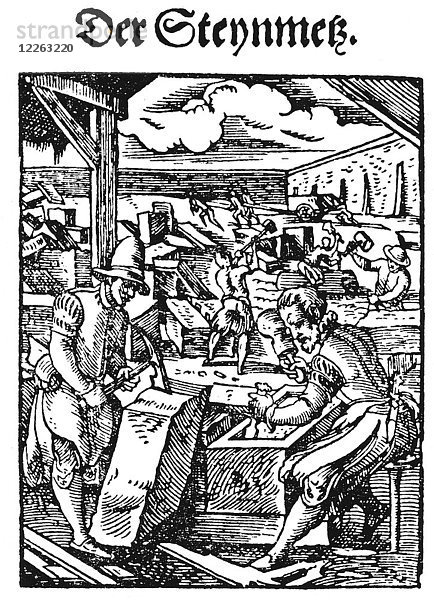Der Steynmetz  Steinmetz  Standsebuch  1568  von Jost Amman  auch Jobst Amman