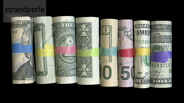 Rollen von US-Dollarnoten