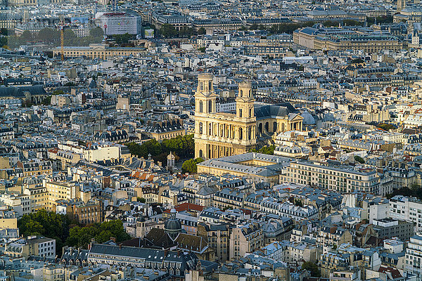 Frankreich  Paris  Stadtbild mit Kirche Saint-Sulpice
