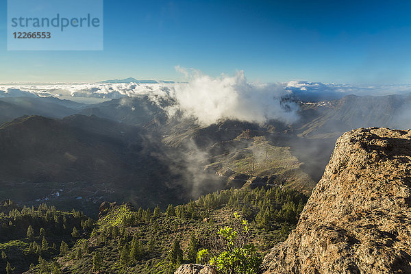 Spanien  Kanarische Inseln  Gran Canaria  Blick vom Roque Nublo