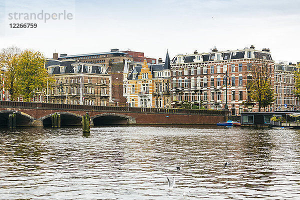 Niederlande  Holland  Amsterdam  Nieuwe Amstelbrug  bewegliche Brücke