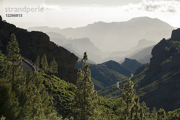 Spanien  Kanarische Inseln  Gran Canaria  Blick vom Roque Nublo