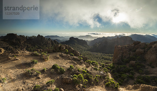 Spanien  Kanarische Inseln  Gran Canaria  Blick vom Roque Nublo
