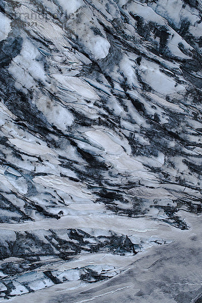 Vollbildaufnahme einer Felsformation im Winter  Kverkfjöll  Island