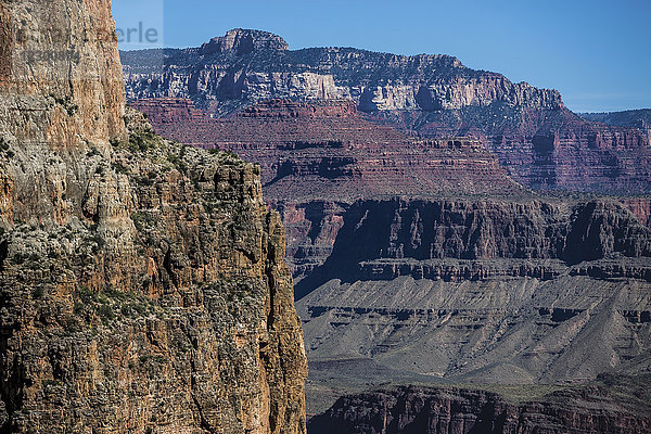 Grand Canyon und die umliegende Landschaft des Grand-Canyon-Nationalparks  Arizona  USA
