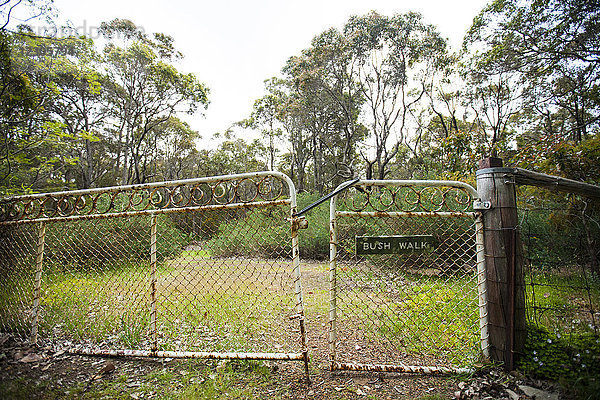 Tor im Zaun am Bush Walk  Cape Naturaliste  Westaustralien