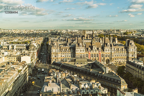 Frankreich  Paris  Blick von oben auf den Square de la Tour Saint-Jacques