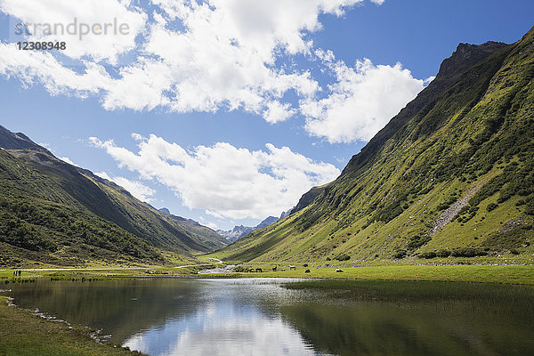 Österreich  Tirol  Alpen  Silvretta Hochalpenstraße  Paznauntal  See