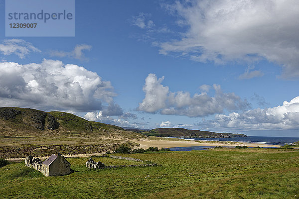 Vereinigtes Königreich  Schottland  Highland  Sutherland  Crofter House  Bauernhaus bei Bettyhill