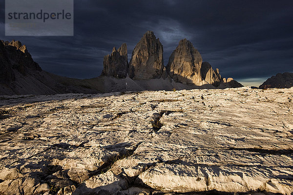 Italien  Sextner Dolomiten  Tre Cime di Lavaredo  Naturpark Tre Cime