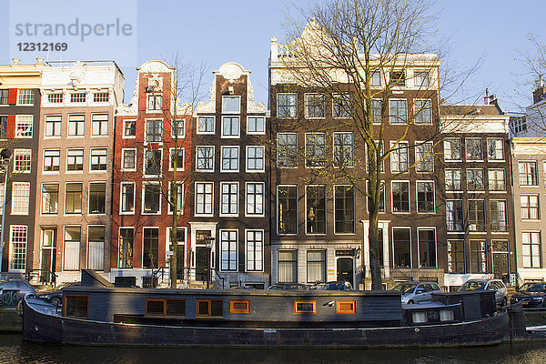 Niederlande  Amsterdam  Singel-Kanal.