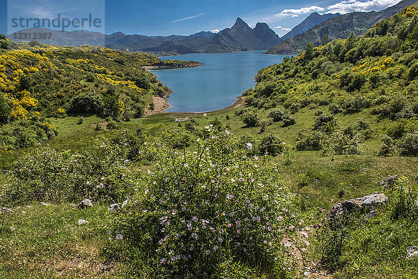 Spanien  Provinz León  Stausee Riano (Stausee)  Jakobsweg