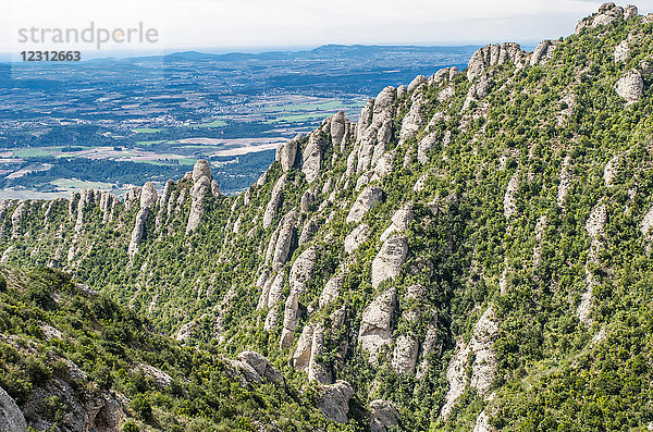 Spanien  Katalonien  Naturpark Berg Montserrat