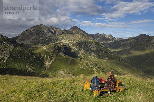 Frankreich  Ariege  Pyrenäen  Foto vor dem Gipfel Ruhle