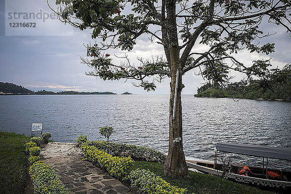 Ruanda  Kibuye  Kivu-See  Landschaft